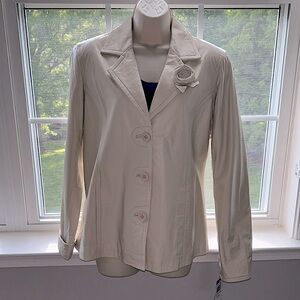 L- XL Jones NY Genuine Leather Jacket